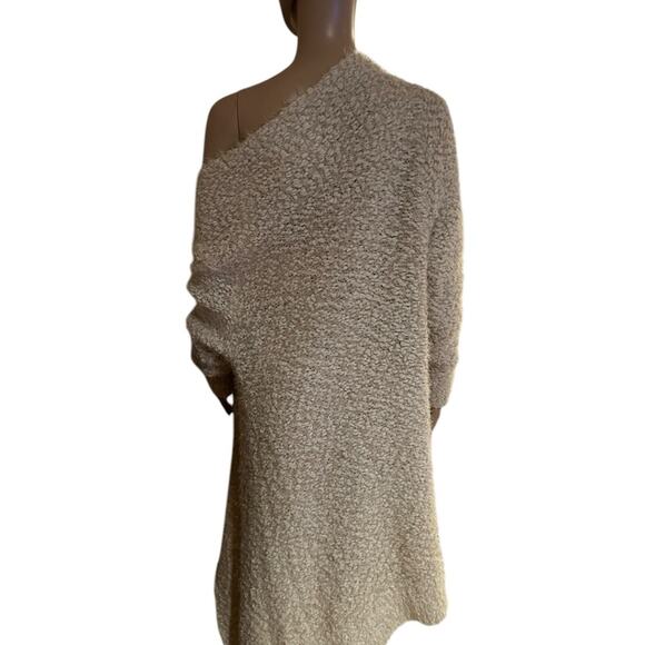 Fashion Q Cardigan Womens Tan Open Front Waterfall Sweater Cozy Winter Outdoor - Picture 5 of 9